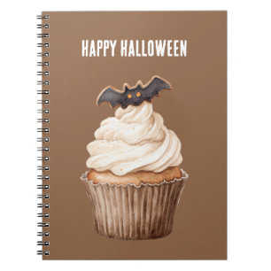 Halloween-Fledermaus-Cupcake Notizblock