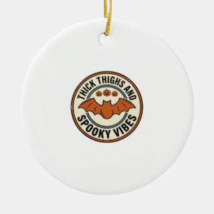 Halloween-Fledermaus-Dicke-Oberschenkel-Gruselige- Keramik Ornament