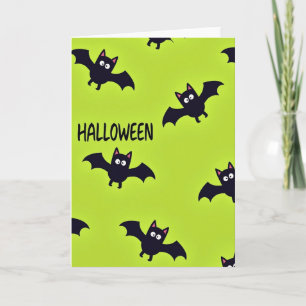 Halloween-Fledermaus-Flugkarte Karte
