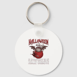 Halloween Fledermaus geflügelter Kessel fliegende Schlüsselanhänger