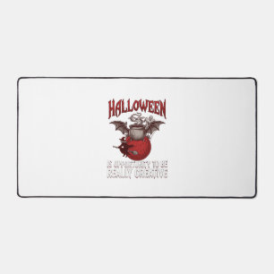 Halloween Fledermaus geflügelter Kessel fliegende Schreibtischunterlage