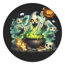 Halloween-Fledermaus-Kürbis-Aufkleber