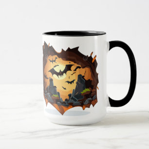 Halloween-Fledermäuse aus Frankreich Tasse