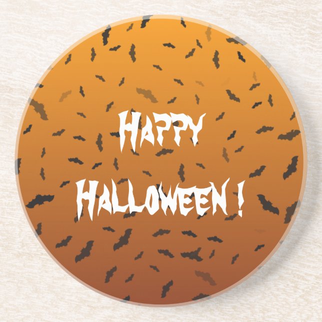 Halloween - Fledermäuse Getränkeuntersetzer (Vorne)