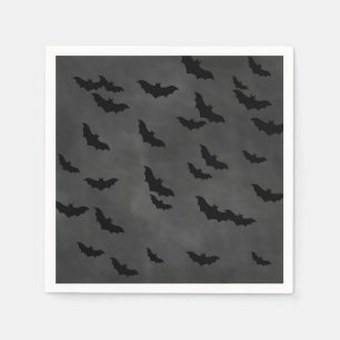 Halloween-Fledermäuse im Chalkboard Napkin Serviette