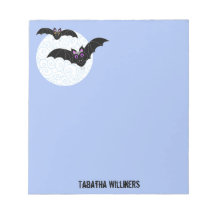 Halloween-Fledermäuse mit Mond Personalisiert 5,5