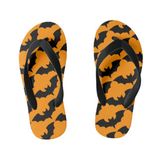 Halloween-Fledermäuse Screwball-Grafiken Kinderbadesandalen