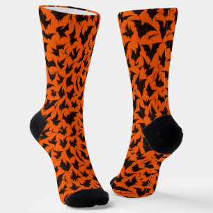 Halloween-Fledermäuse Socken