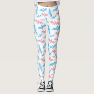 Halloween Fledermäuse Trans Pride Colors Leggings