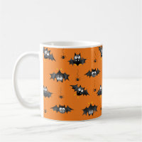Halloween-Fledermäuse und Dangling-Spinnen-Tasse