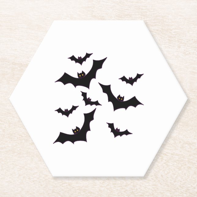 Halloween-Fledermäuse Untersetzer (Vorderseite)