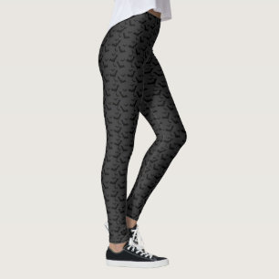 Halloween-Fledermausmuster auf beliebigem Hintergr Leggings