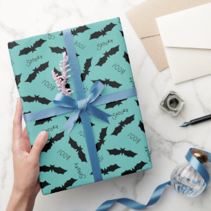 Halloween-Fledermausmuster Geschenkpapier
