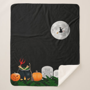 Halloween Fleece Blanket Sherpadecke