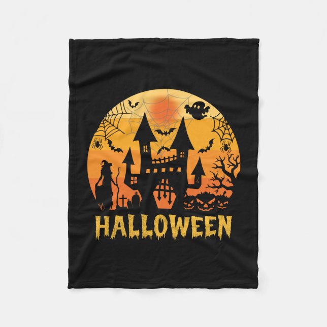 Halloween Fleecedecke (Vorderseite)