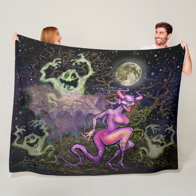 Halloween Fleecedecke (Beispiel)