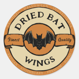 halloween flehte runder aufkleber