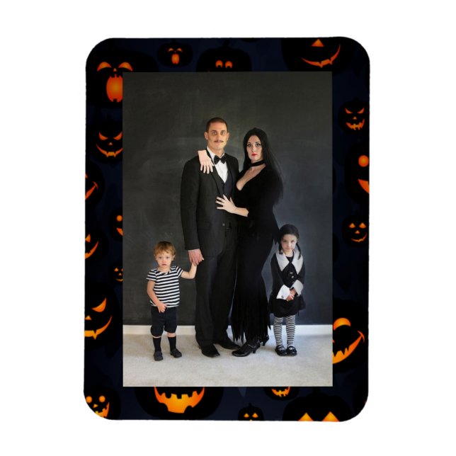 Halloween Flexibles Family Foto Magnet (Vertikal)