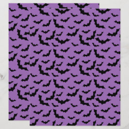 Halloween fliegende Fledermäuse Druck, gruseliger