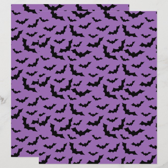 Halloween fliegende Fledermäuse Druck, gruseliger  (Vorne/Hinten)