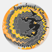 Halloween-fliegender Hexenzauberspruch