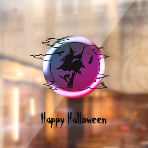 Halloween-Fliegenschnauzkatzenspinner Fensteraufkleber