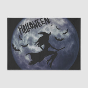 Halloween Fliegenwitze mit Vollmond Seidenpapier
