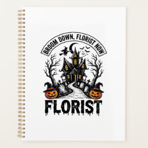 Halloween Florist Hexe Vintage Spukhaus T-Shirt Planer