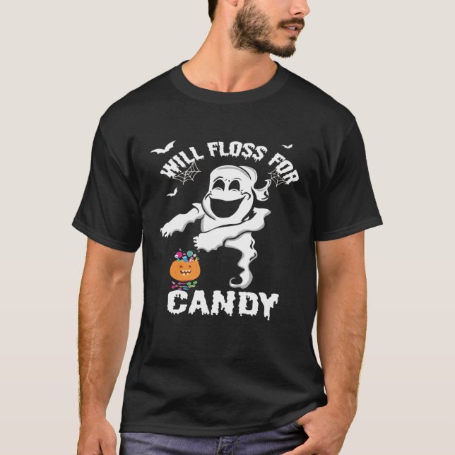 Halloween  Flossing Ghost Dance Kids T-Shirt (Vorderseite)