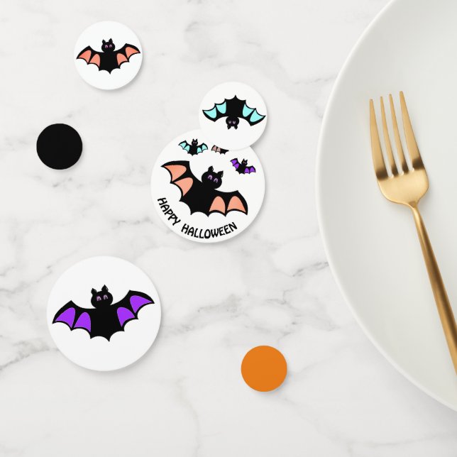 Halloween-Flugbats Konfetti (Gruppe)