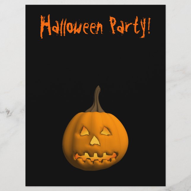 Halloween-Flyer: Jack-o-Lantern Flyer (Vorne)
