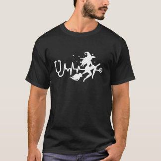 Halloween Flying Hexe Nurse Doktor Stethoscope He T-Shirt