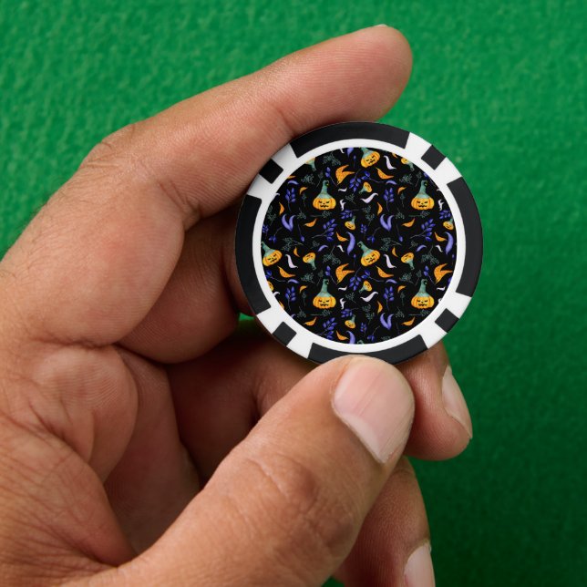 Halloween Forest Poker Chips (Hand)