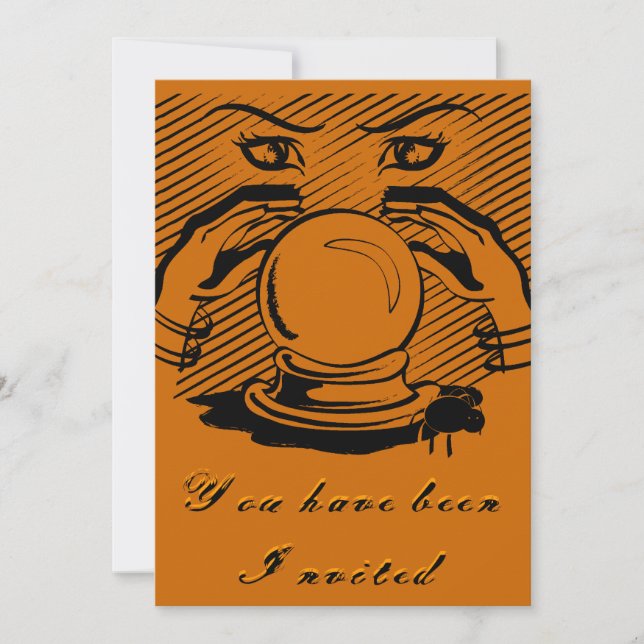 Halloween Fortune Einladung (Vorderseite)