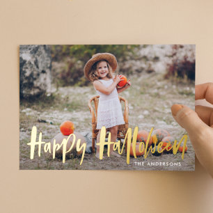 Halloween-Foto Folien Feiertagskarte