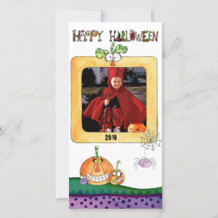 Halloween-Foto-Karte Feiertagskarte