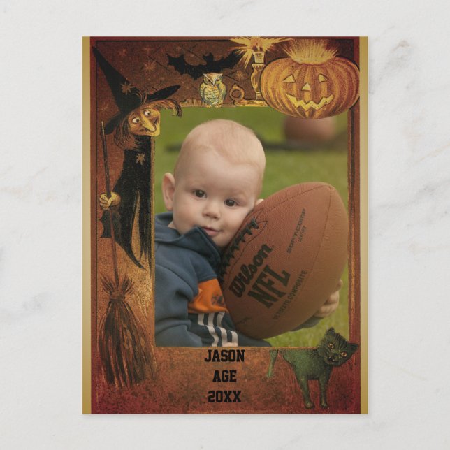 Halloween Foto Postcard Postkarte (Vorderseite)