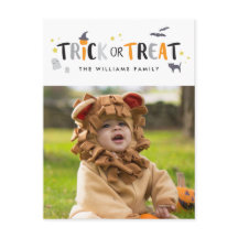 Halloween-Fotokarte Trick oder Treat