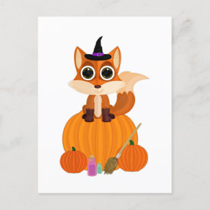 Halloween Fox Postkarte