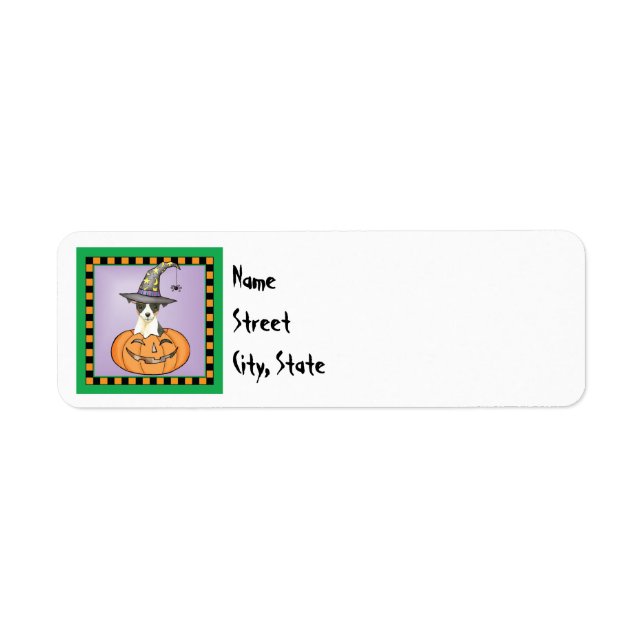 Halloween Fox Terrier Label (Vorne)