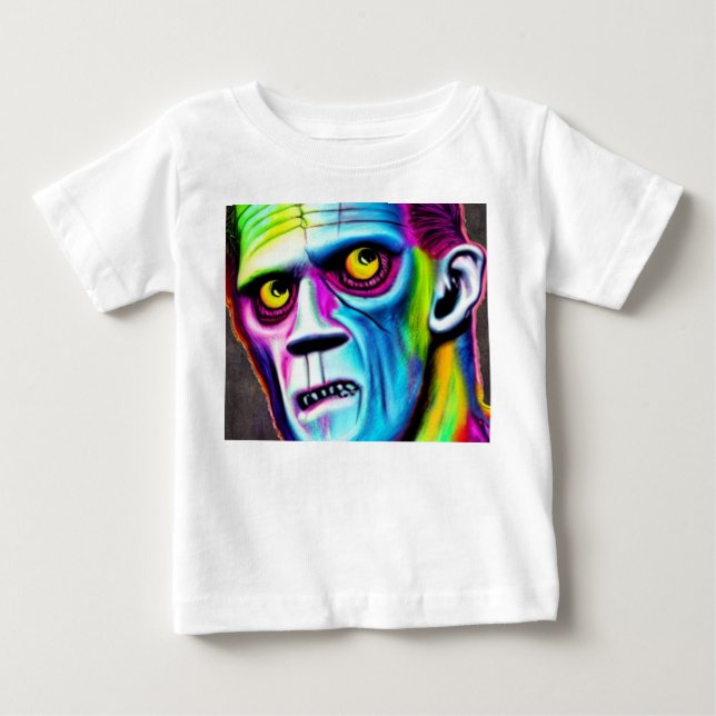 Halloween Frankenstein Baby T - Shirt (Vorderseite)