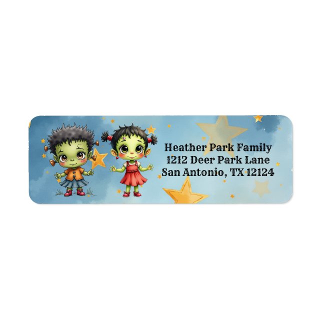Halloween Frankenstein Junge und Mädchen (Vorne)
