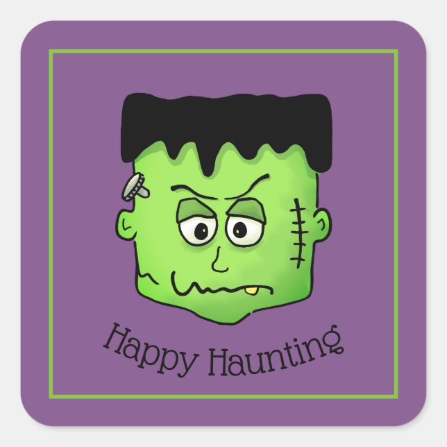Halloween Frankenstein Stickers (Vorderseite)