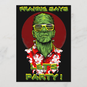 Halloween frankenstein Strand-Party Einladung
