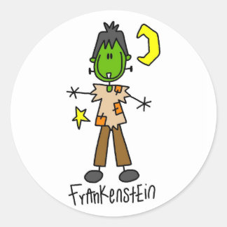 Halloween Frankenstein Strichmännchen Sticker