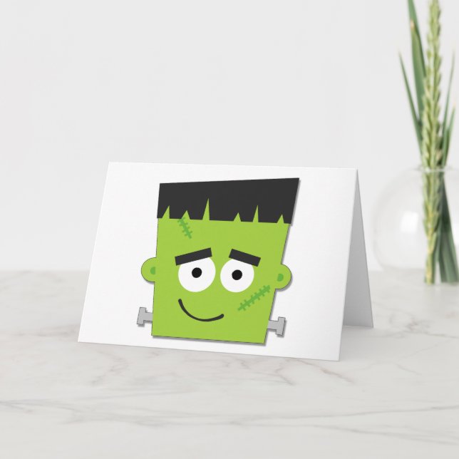 Halloween Frankenstein T - Shirt und Geschenke Karte (Vorderseite)