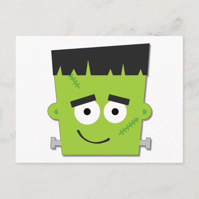 Halloween Frankenstein T - Shirt und Geschenke Postkarte (Vorderseite)