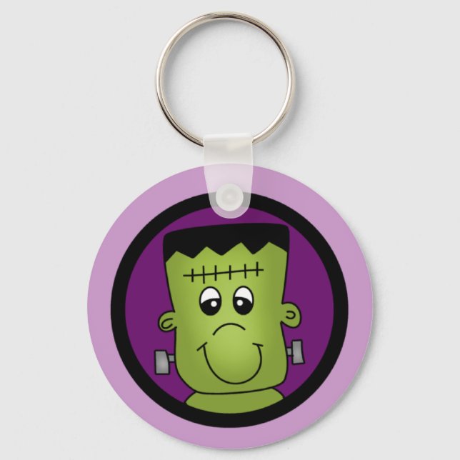 Halloween Frankie Tshirts und Geschenke Schlüsselanhänger (Vorderseite)