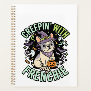 Halloween Französische Bulldogge Gruseliger Beglei Planer