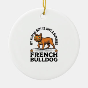 Halloween Französische Bulldogge Kürbis Kostüm Shi Keramik Ornament